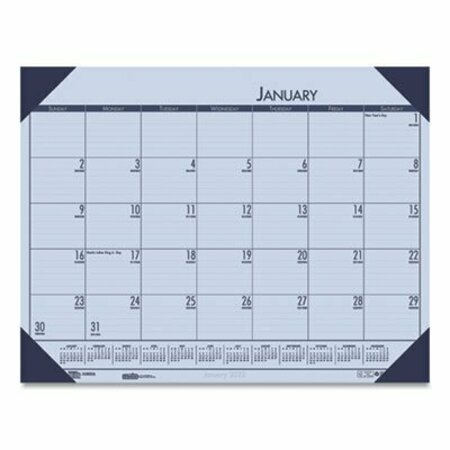 HOUSE OF DOOLITTLE Doolittle, RECYCLED ECOTONES SUNSET ORCHID MONTHLY DESK PAD CALENDAR, 22 X 17, 2021 12473